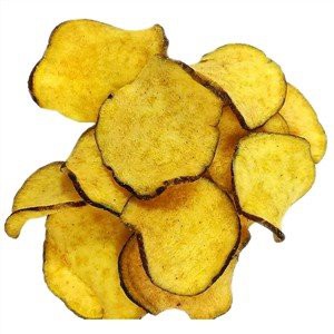 Vakuum stegte søde kartoffelchips